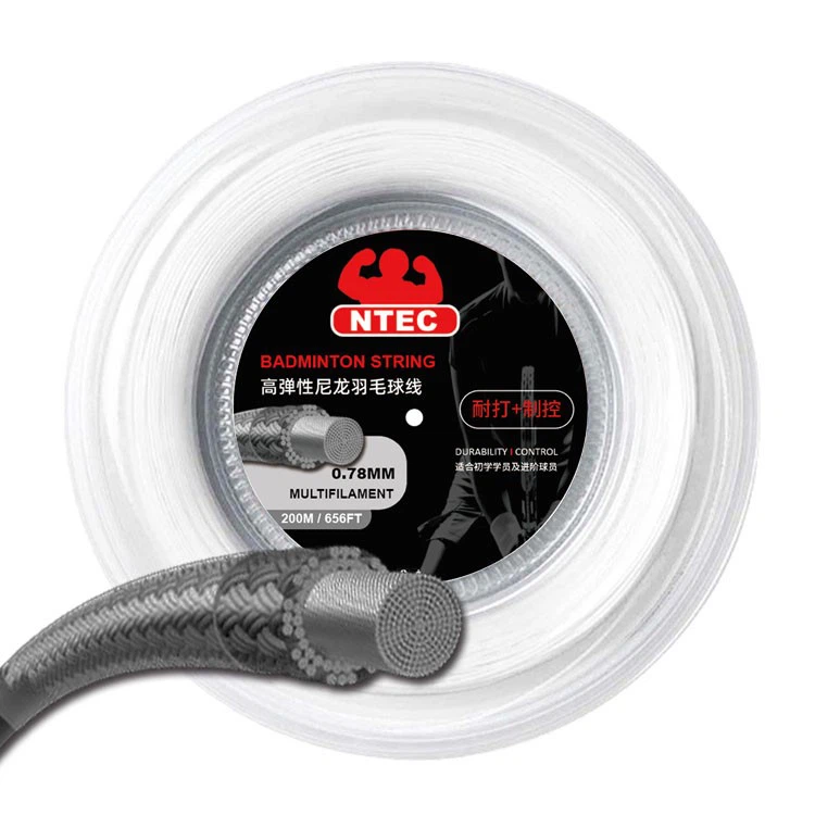 Multi-color Optional Badminton Racket String, High Elasticity 0.70mm 0.78mm factory