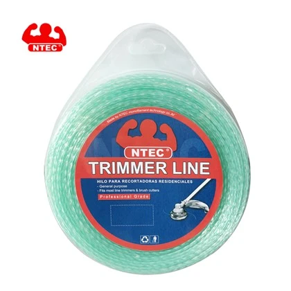0.095 in filo di nylon per decespugliatore a due colori Square Twist